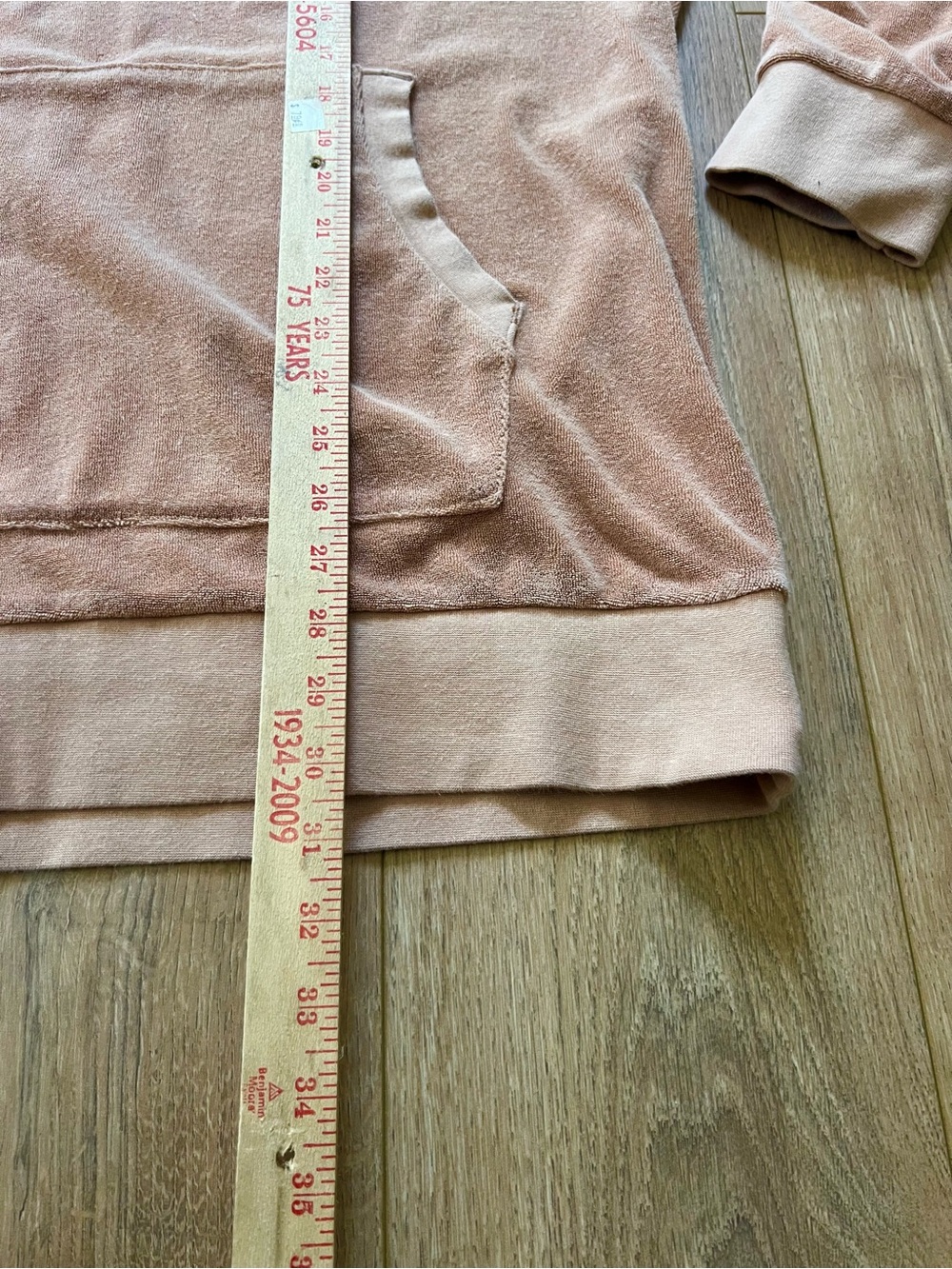 Jetty Men's Faded Burnt Orange Hooded Pullover - Picture 5 of 6